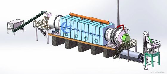 Tungku Karbonisasi Horisontal untuk Batubara Semi Otomatis yang dapat diandalkan