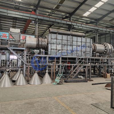 500°C-600°C Tungku Karbonisasi Peralatan Karbonisasi Penuh Otomatis Untuk Kerang Kelapa Kayu Dan Kerang Kacang