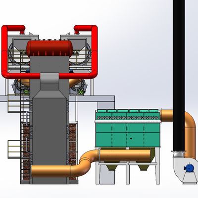 Kontrol PLC Tungku Karbonisasi Ganda Suhu Tinggi 400-600C