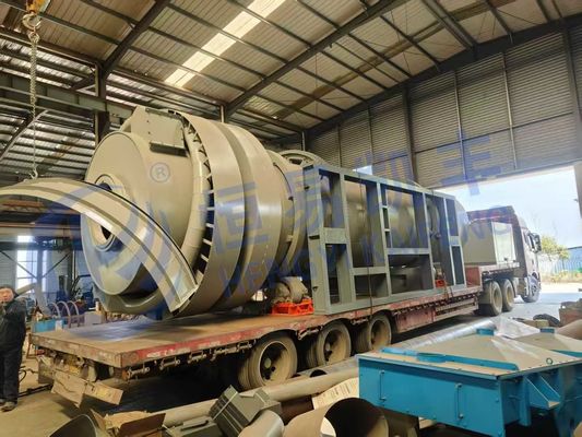 Pada situs instalasi karbon mengaktifkan tungku dengan 304 stainless steel dan pengaturan suhu 900-1000C